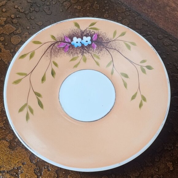 Vintage Hand-Painted Porcelain Tea Cup Saucer Set Floral Design Made in Japan 19 - Picture 6 of 11